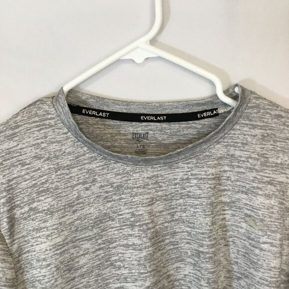 Everlast Men's Long Sleeve Base Layer Long Sleeve Tee Size Large in Light Gray - Picture 3 of 10